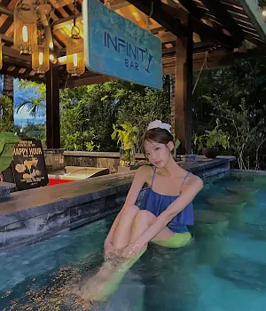 노을질때 밤수영은 너무 좋은걸…? instagram for mingddo_h