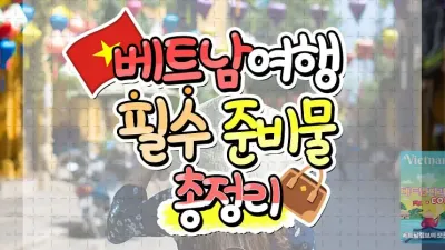 베트남 입국시 꼭 확인해보세요