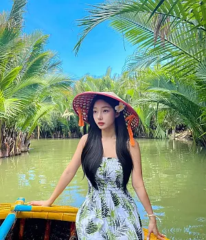 호이안 코코넛마을 바구니배 베트남 호이안 7월 2일